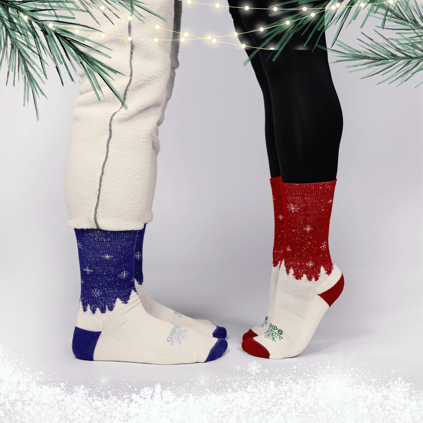 Christmas Wool Crew Socks (2-Pairs)